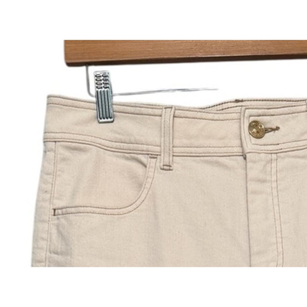 Chico's So Slimming Cropped Trouser Pants Beige Stretch Wide Leg Size 2 (US 12) - Picture 5 of 7